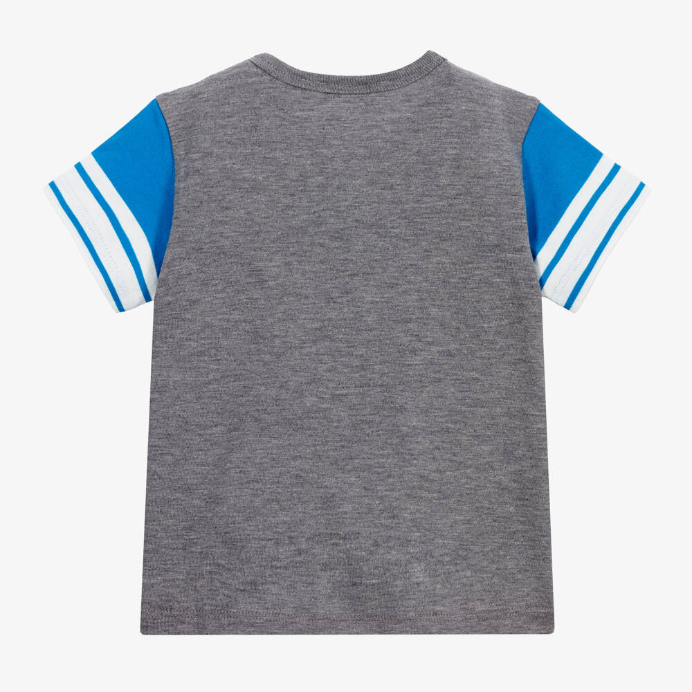 Dolce Gabbana Baby Boys Grey Cotton T-Shirt Childrensalon Outlet