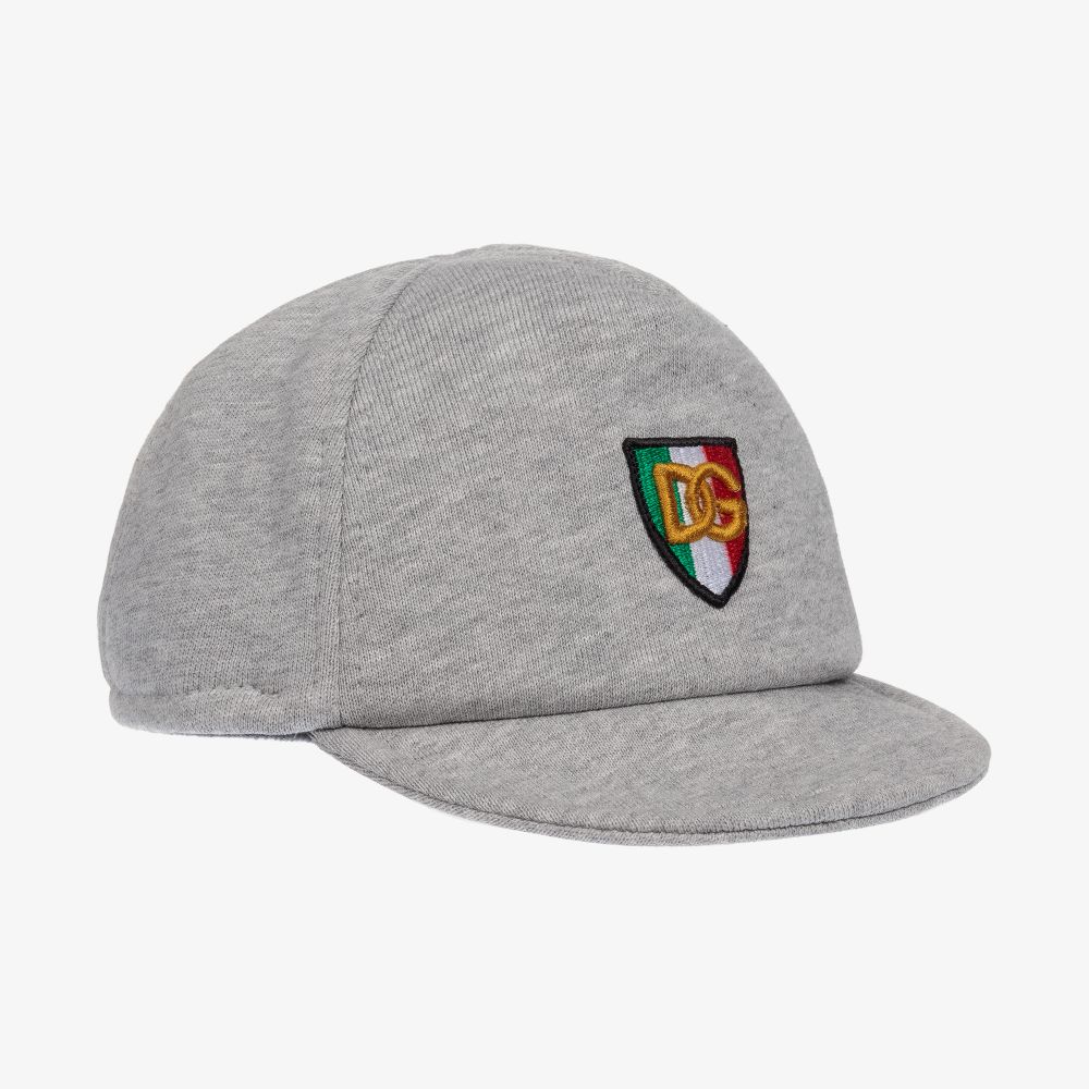 Dolce & Gabbana - Baby Boys Grey Jersey Cap | Childrensalon