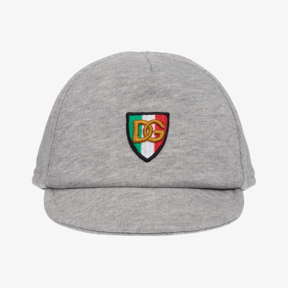 Dolce & Gabbana Baby Boys Grey Jersey Cap Childrensalon Outlet