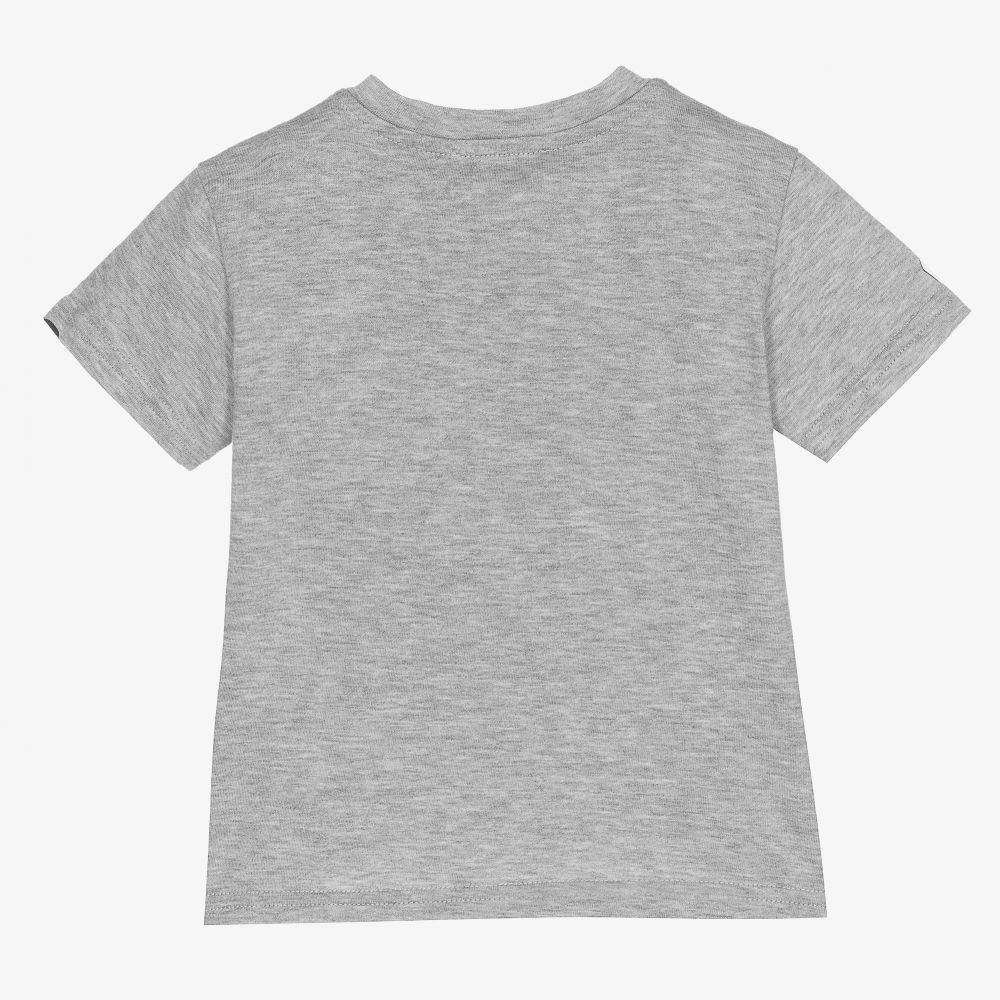 Dolce & Gabbana-Baby Boys Grey Logo T-Shirt | Childrensalon Outlet