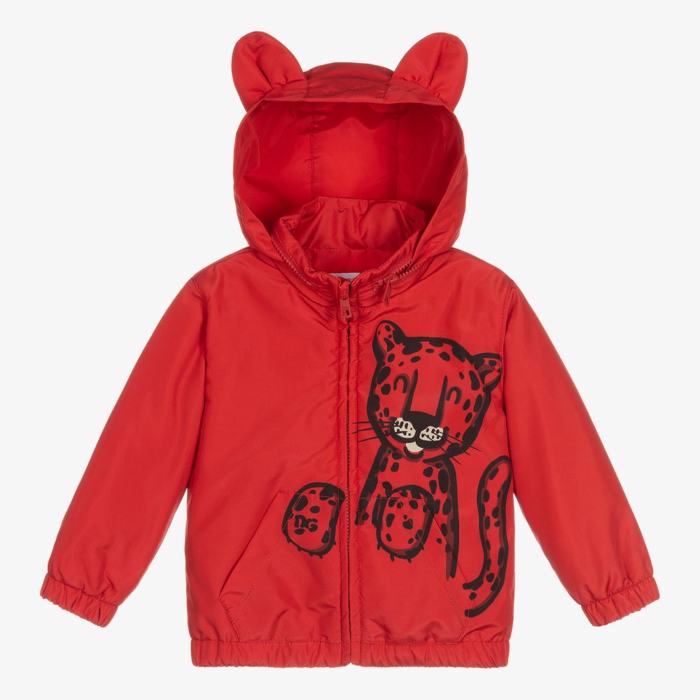 Dolce & Gabbana - Manteau rouge Léopard Bébé garçon | Childrensalon