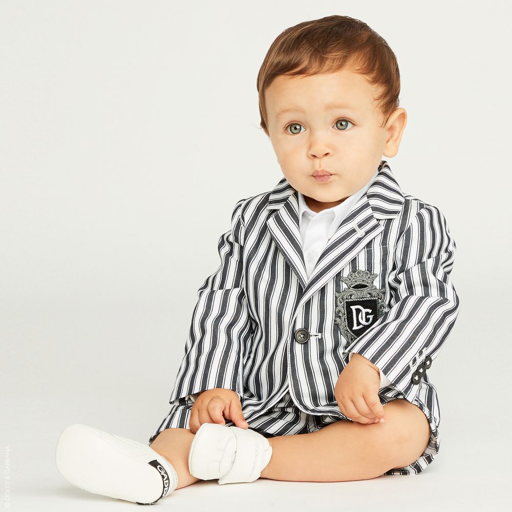 Baby Boys White Cotton Shirt 