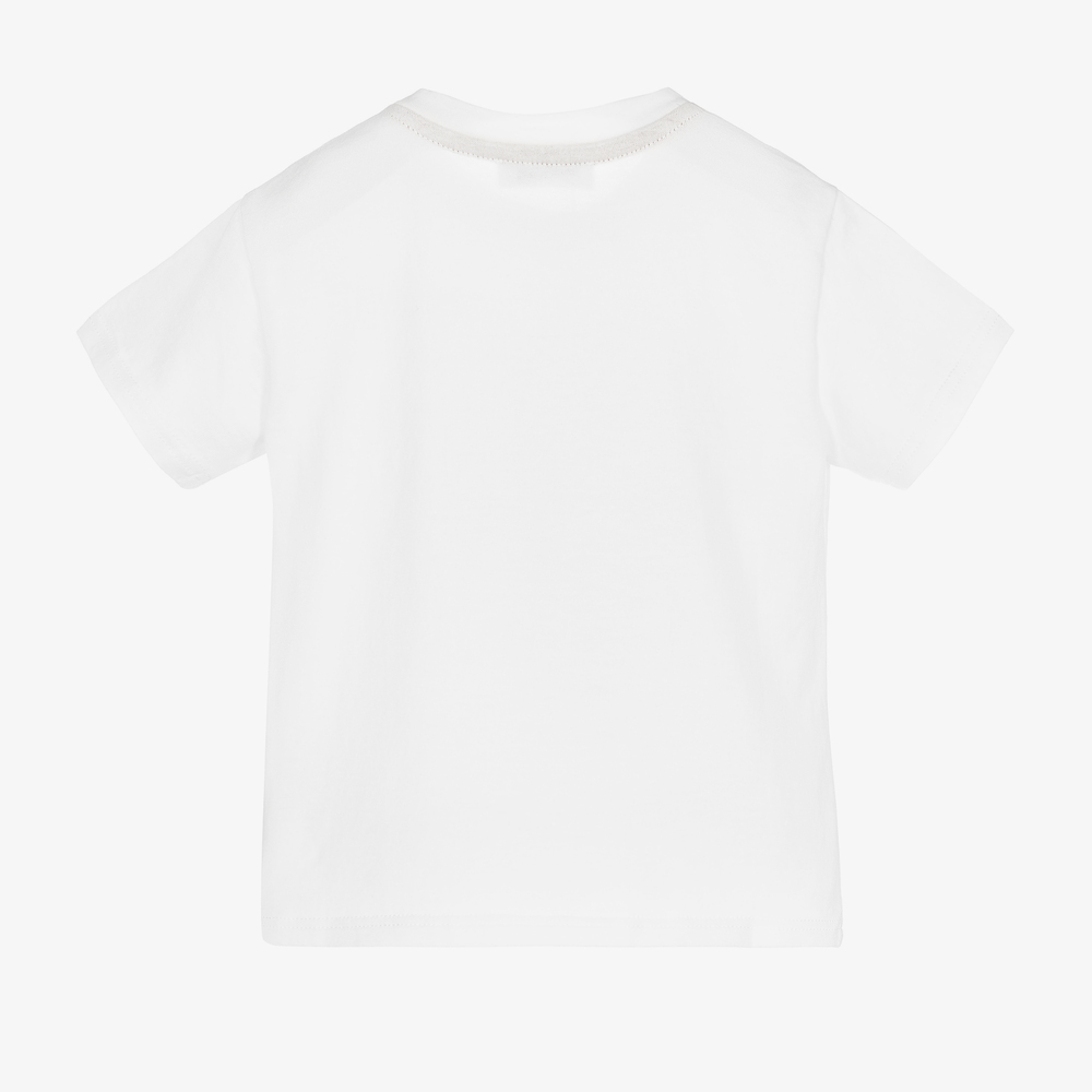 Dolce & Gabbana-تيشيرت قطن لون أبيض للمواليد | Childrensalon Outlet