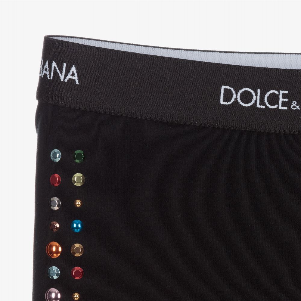 Dolce Gabbana Legging noir B b fille Childrensalon Outlet