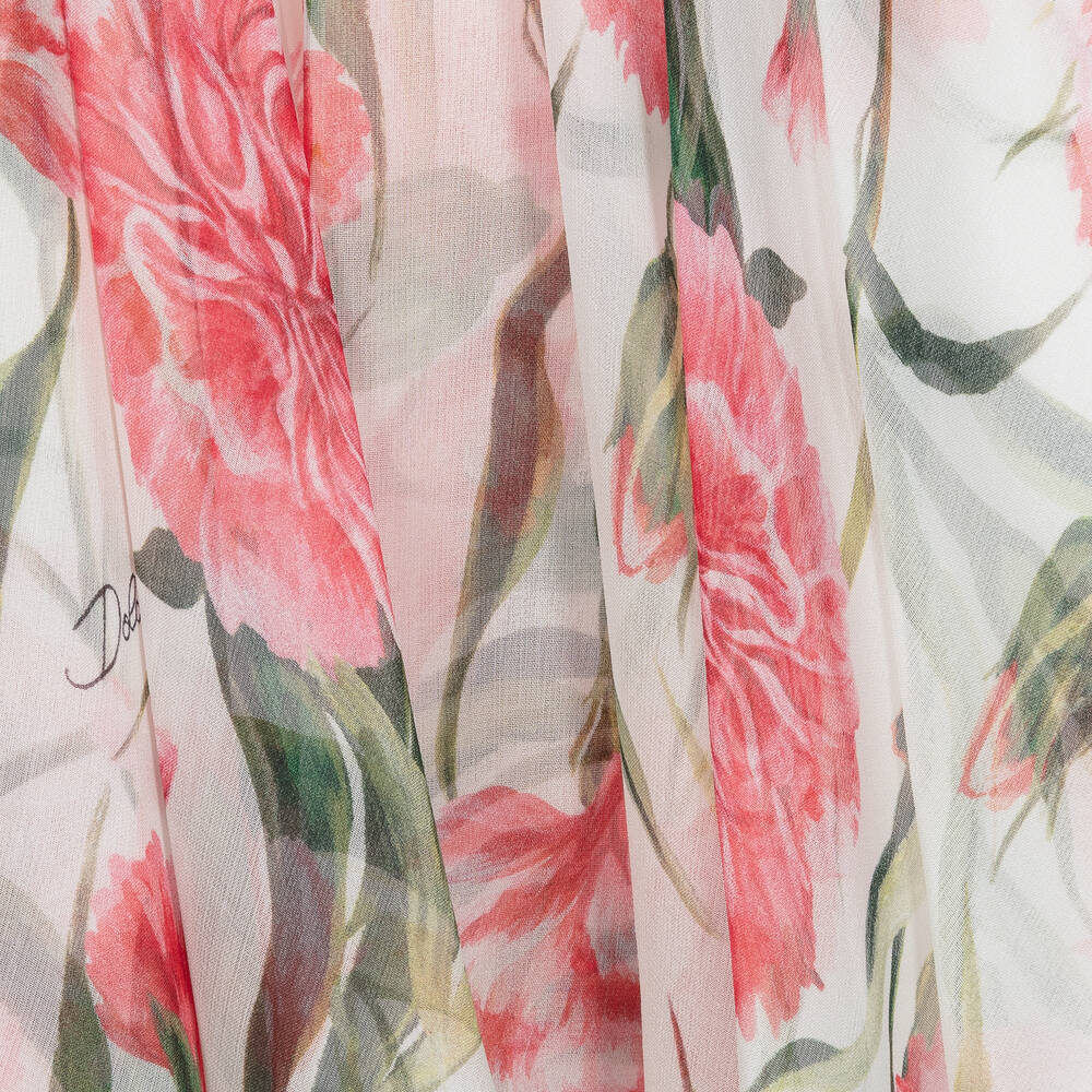 Dolce & Gabbana-Baby Girls Carnation Silk Chiffon Dress | Childrensalon Outlet