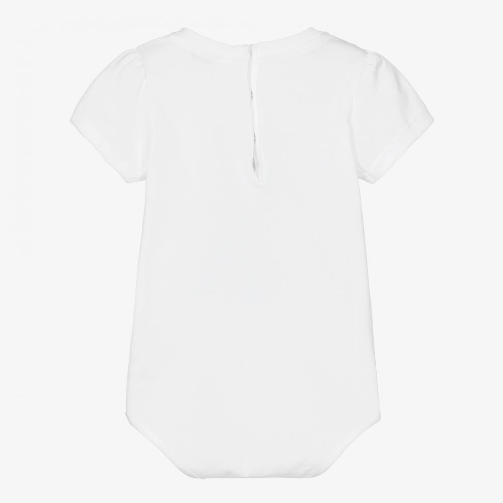 Dolce & Gabbana-Baby Girls DG Logo Bodyvest  | Childrensalon Outlet