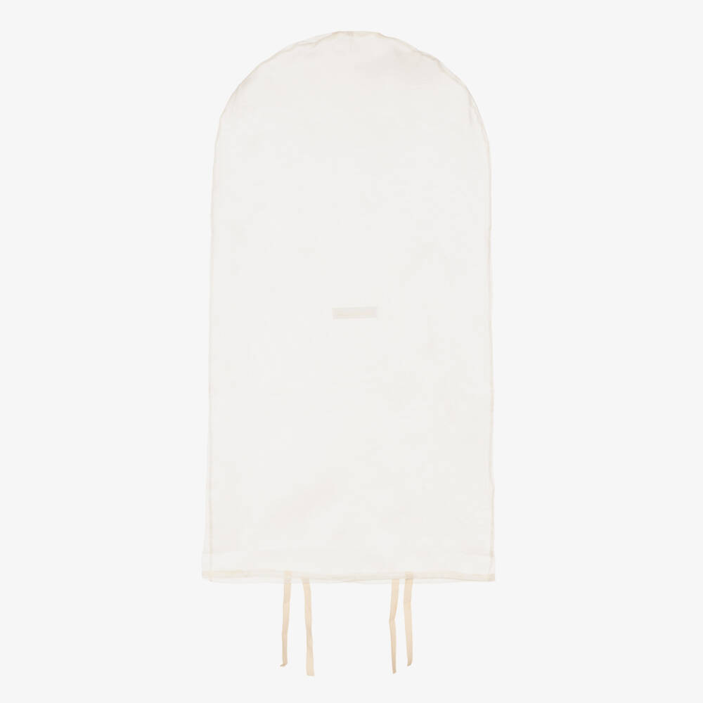 Dolce & Gabbana-Baby Girls Ivory Silk & Lace Ceremony Gown | Childrensalon Outlet