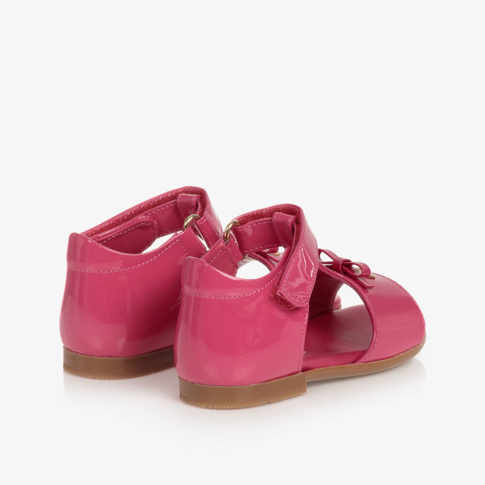 Dolce & Gabbana-Baby Girls Pink Patent Leather Sandals | Childrensalon Outlet