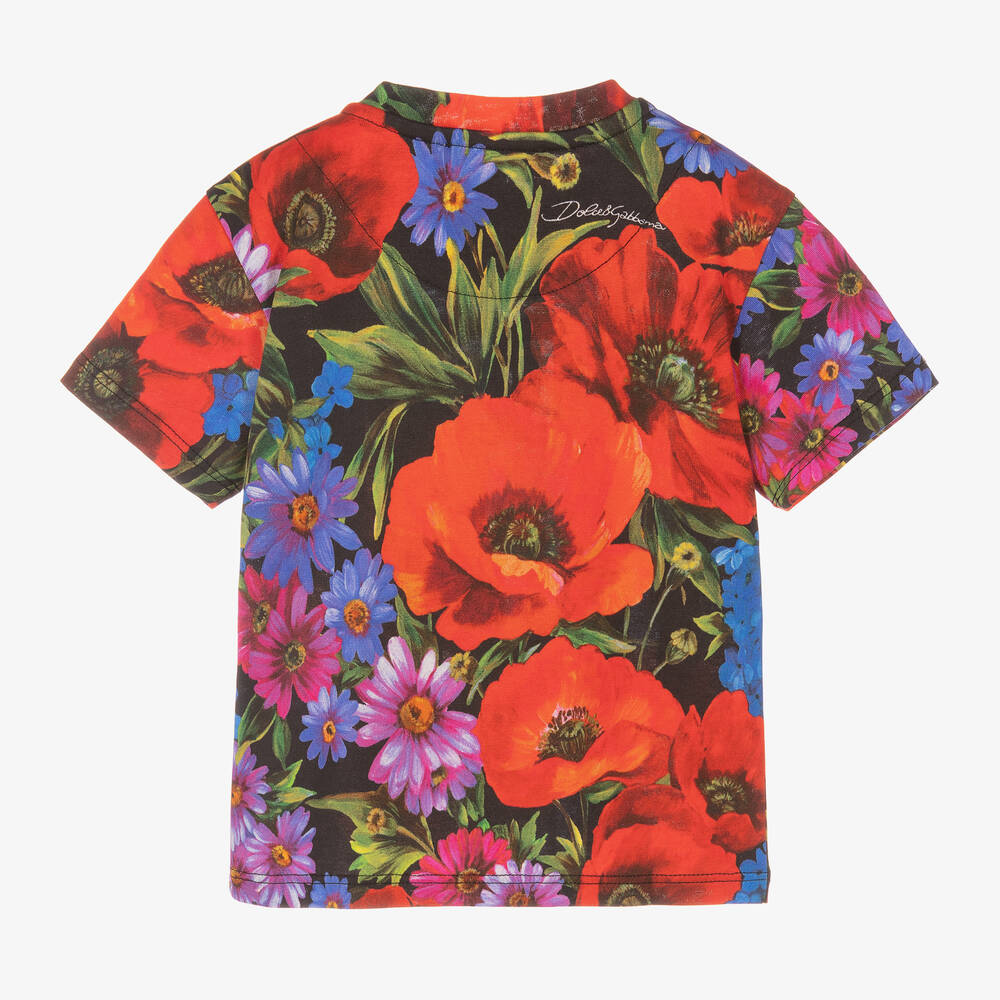 Dolce gabbana flower t shirt clearance