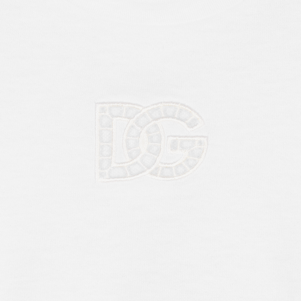 Dolce & Gabbana-Белый песочник для девочек | Childrensalon Outlet