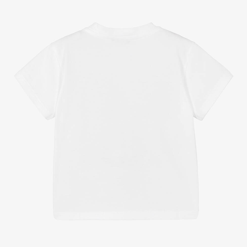 Dolce & Gabbana-تيشيرت أطفال بناتي قطن لون أبيض | Childrensalon Outlet