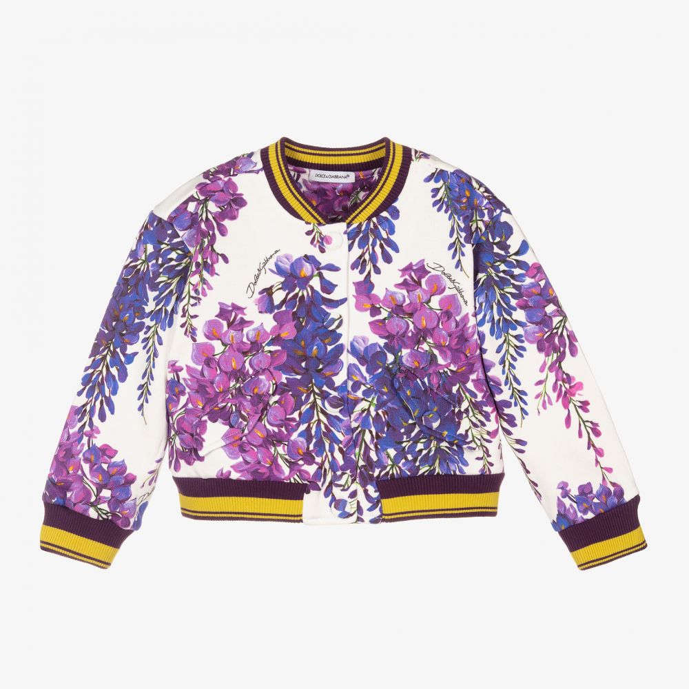 Dolce & Gabbana - Baby Wisteria Bomber Jacket | Childrensalon