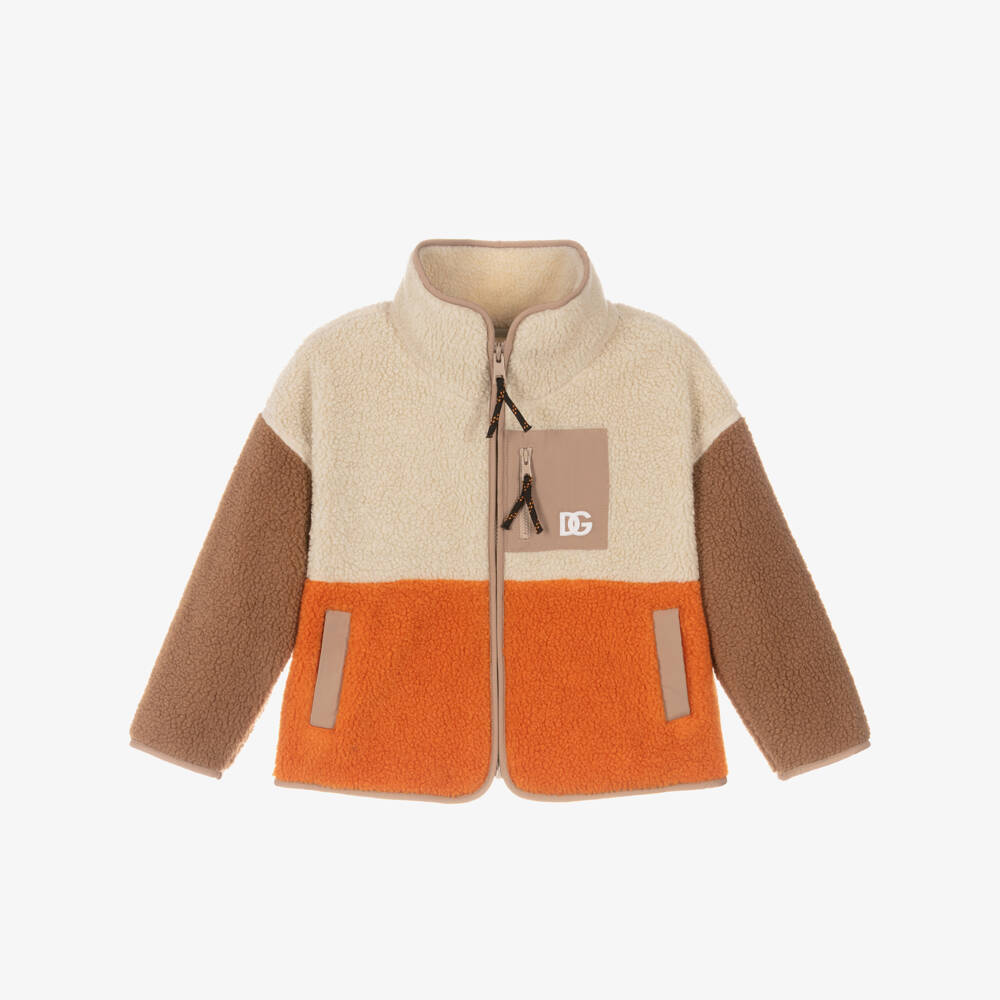 Dolce & Gabbana-Beige Colour Block Jacket | Childrensalon Outlet