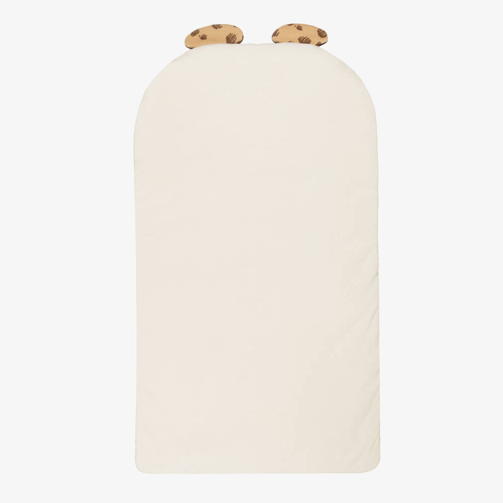 Dolce & Gabbana-Beige Leopard Cub Cotton Jersey Baby Nest (82cm) | Childrensalon Outlet