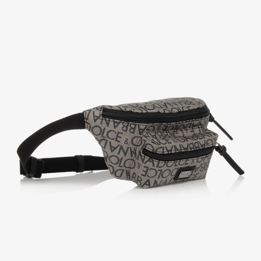 Dolce & Gabbana-Beige Zip-Up Belt Bag (20cm) | Childrensalon Outlet