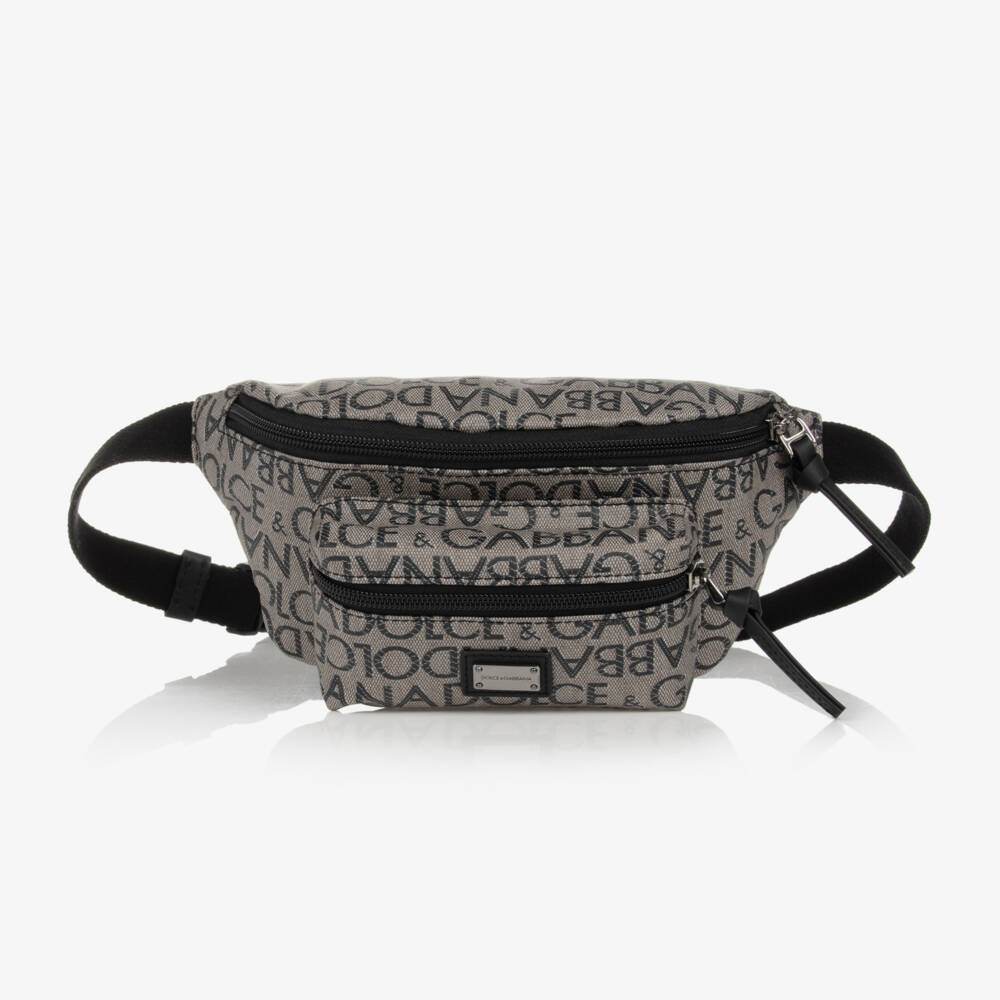 Dolce & Gabbana-Beige Zip-Up Belt Bag (20cm) | Childrensalon Outlet