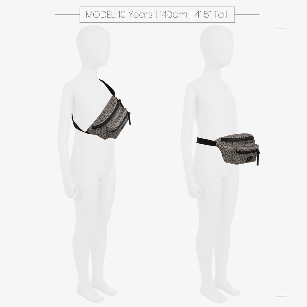 Dolce & Gabbana-Beige Zip-Up Belt Bag (20cm) | Childrensalon Outlet