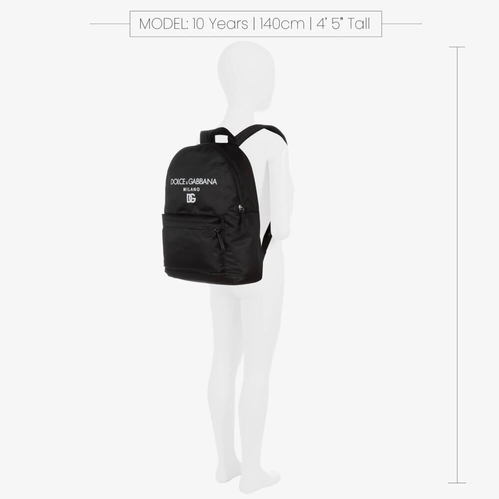 Dolce & Gabbana-Black Backpack (42cm) | Childrensalon Outlet
