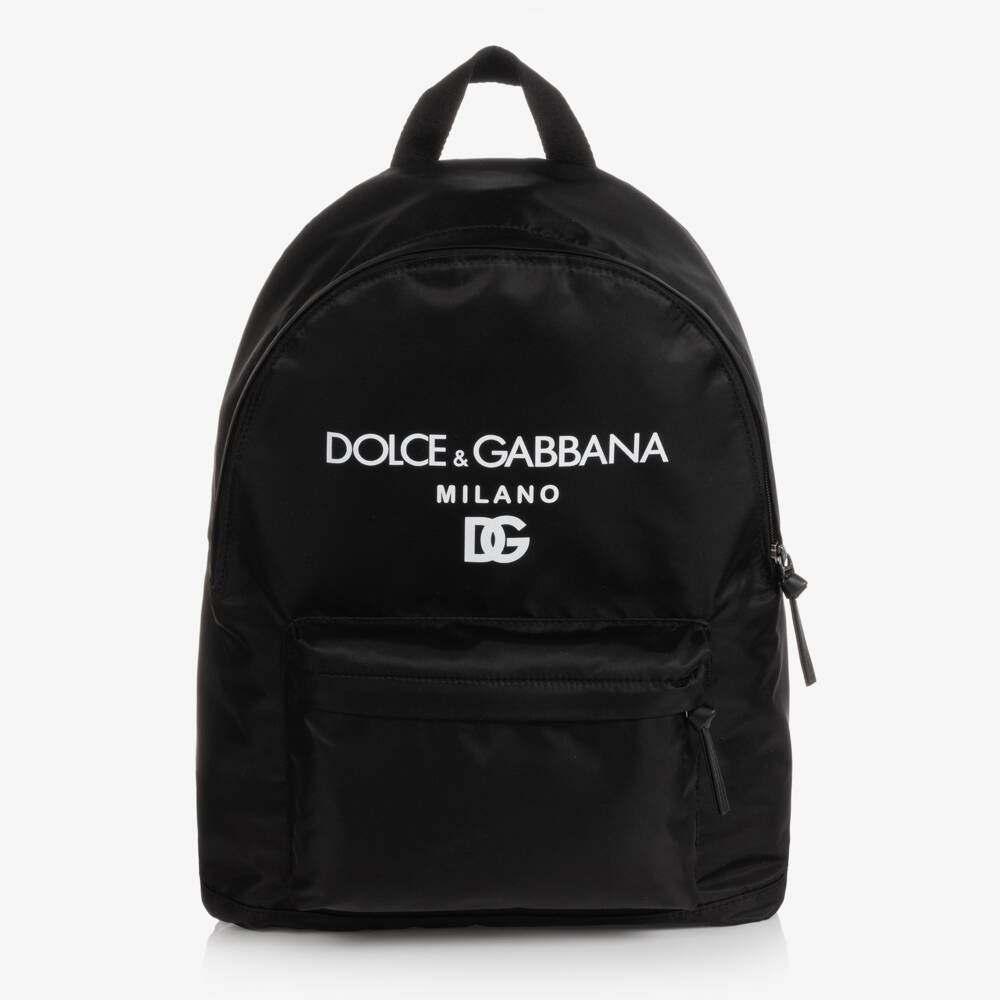 Dolce & Gabbana-Black Backpack (42cm) | Childrensalon Outlet