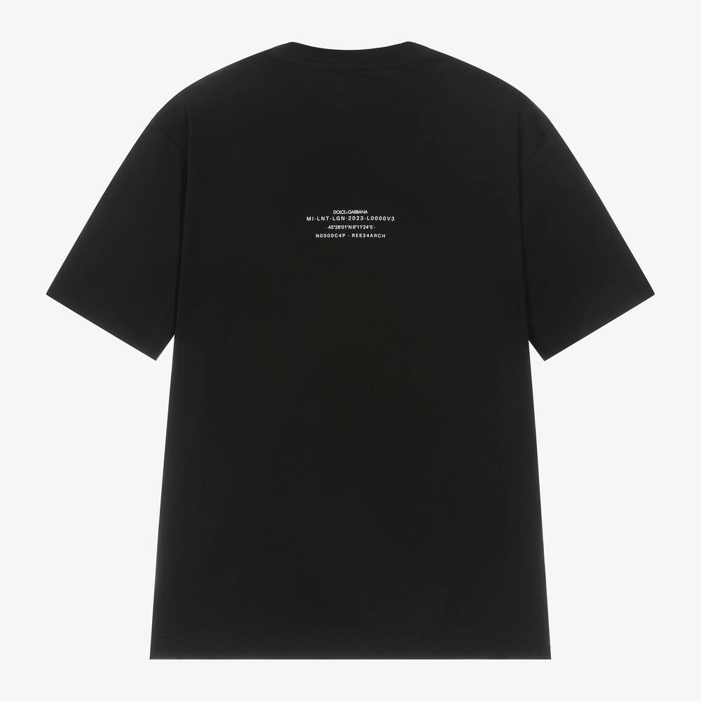 Dolce & Gabbana - Black DG Vibe Cotton T-Shirt