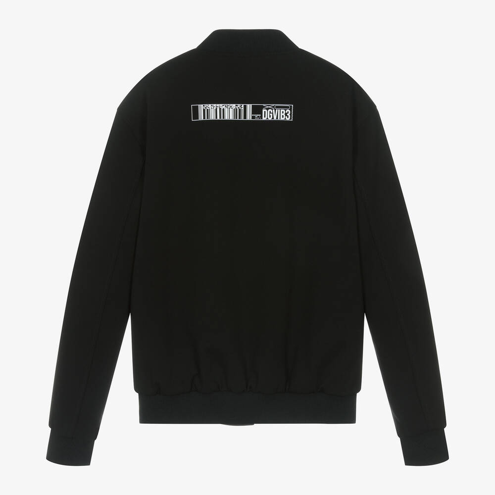 Dolce & Gabbana - Black DG Vibe Milano Bomber Jacket Dolce & Gabbana - Black DG Vibe Milano Bomber Jacket