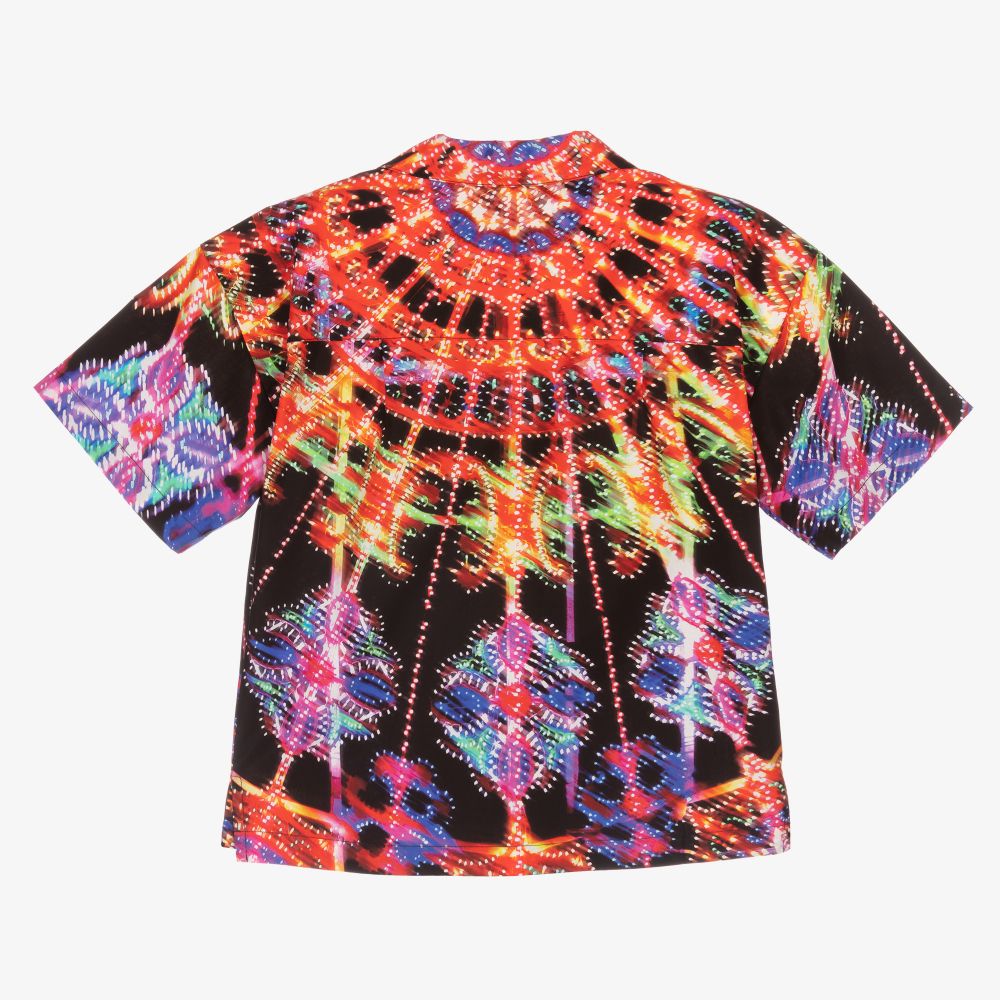 Dolce & Gabbana-قميص قطن بوبلين بطبعة ملونة للأولاد | Childrensalon Outlet