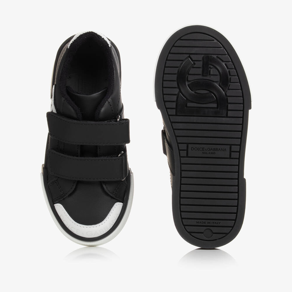 dolce and gabbana black trainers