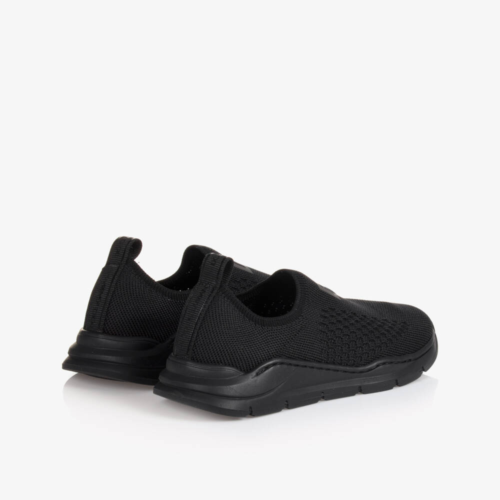 Dolce & Gabbana-Black Logo Sock Trainers | Childrensalon Outlet