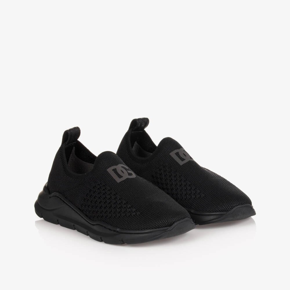 Dolce & Gabbana-ترينرز جوارب قماش لون أسود للأطفال | Childrensalon Outlet