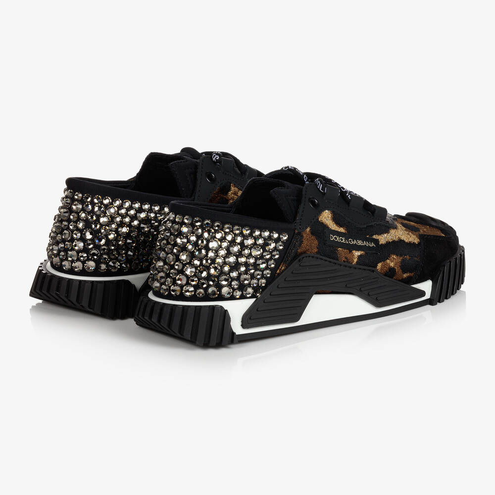Dolce and discount gabbana leopard trainers