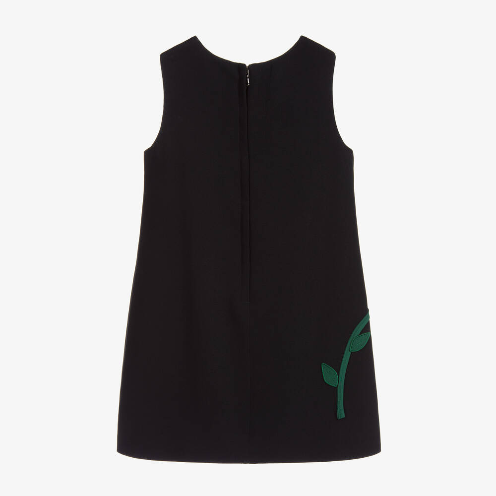 Dolce & Gabbana-Black & Red Roses Dress | Childrensalon Outlet