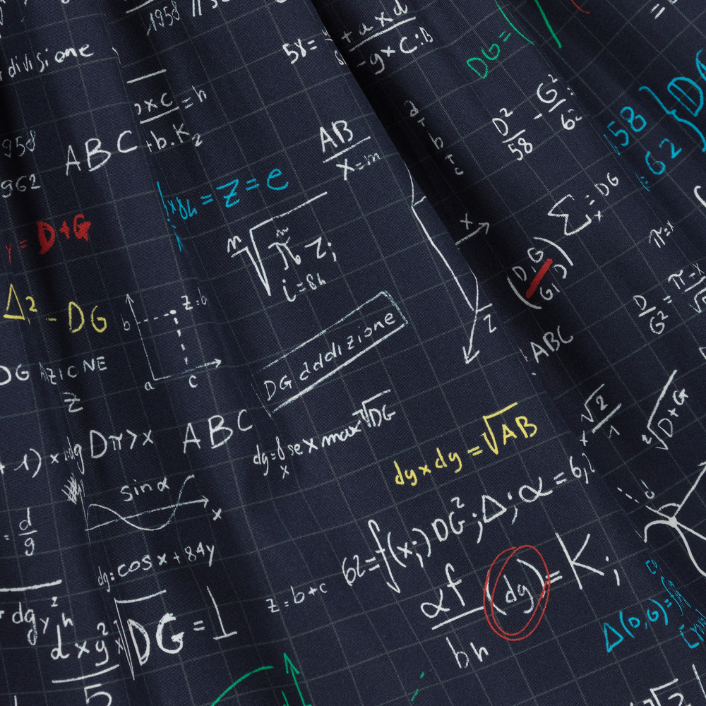 Dolce & Gabbana-Blue Cotton Algebra Dress  | Childrensalon Outlet