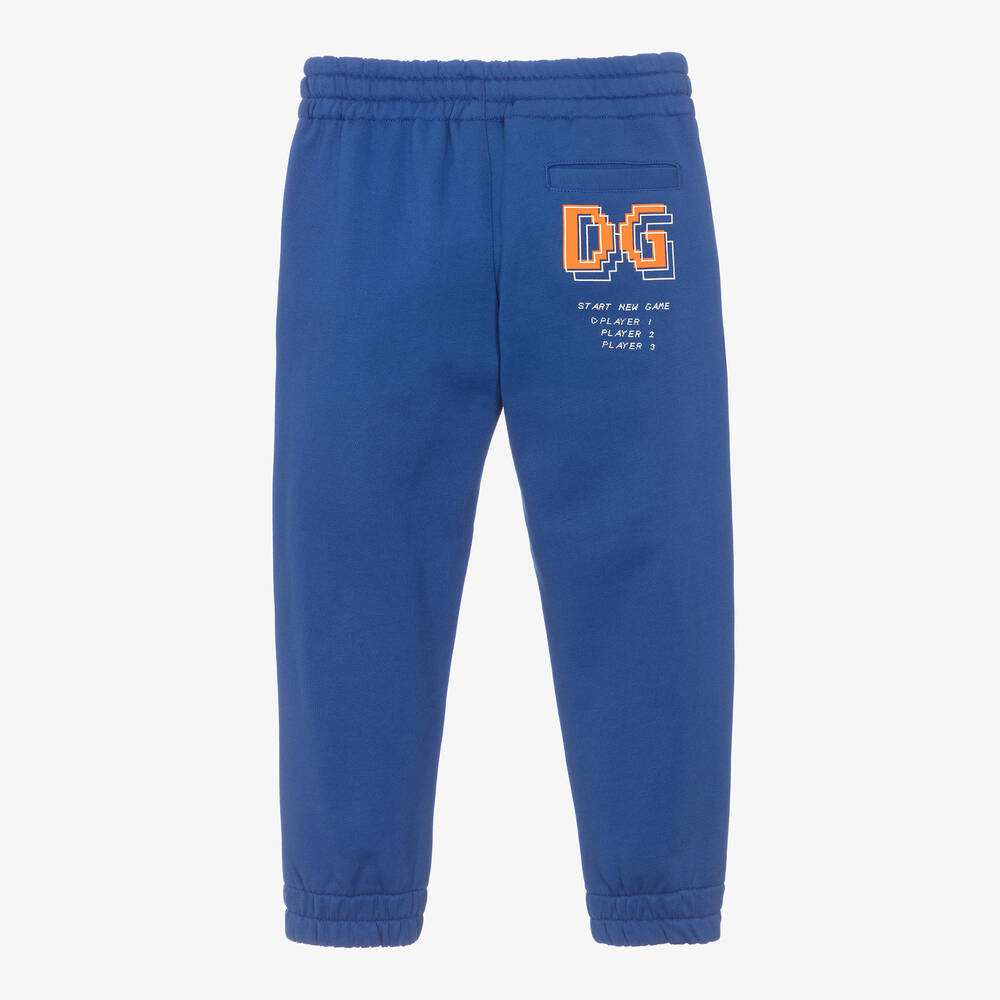 Dolce & Gabbana-Синие хлопковые джоггеры | Childrensalon Outlet
