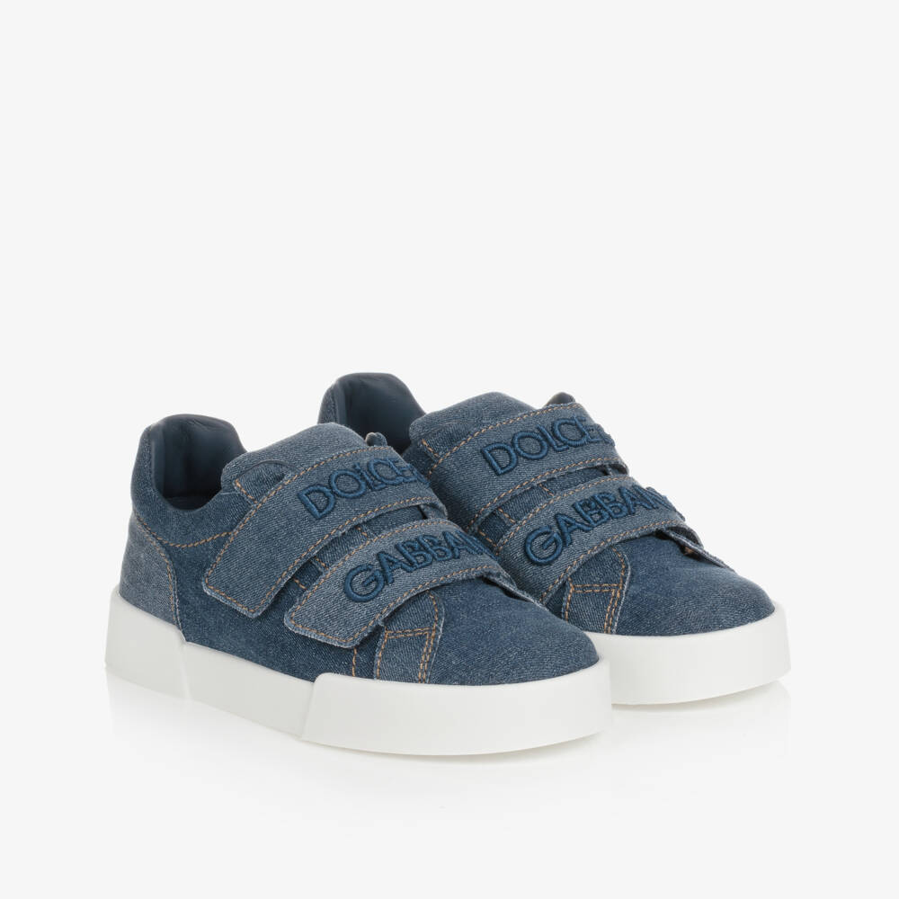 Dolce & Gabbana-Синие джинсовые кроссовки | Childrensalon Outlet