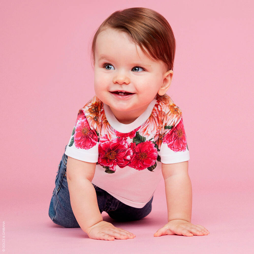 Dolce & Gabbana-Blue Patchwork Jeans | Childrensalon Outlet