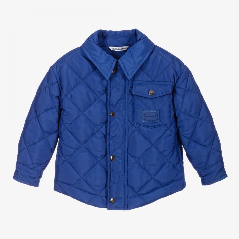 Dolce & Gabbana - Blaue Steppjacke  | Childrensalon