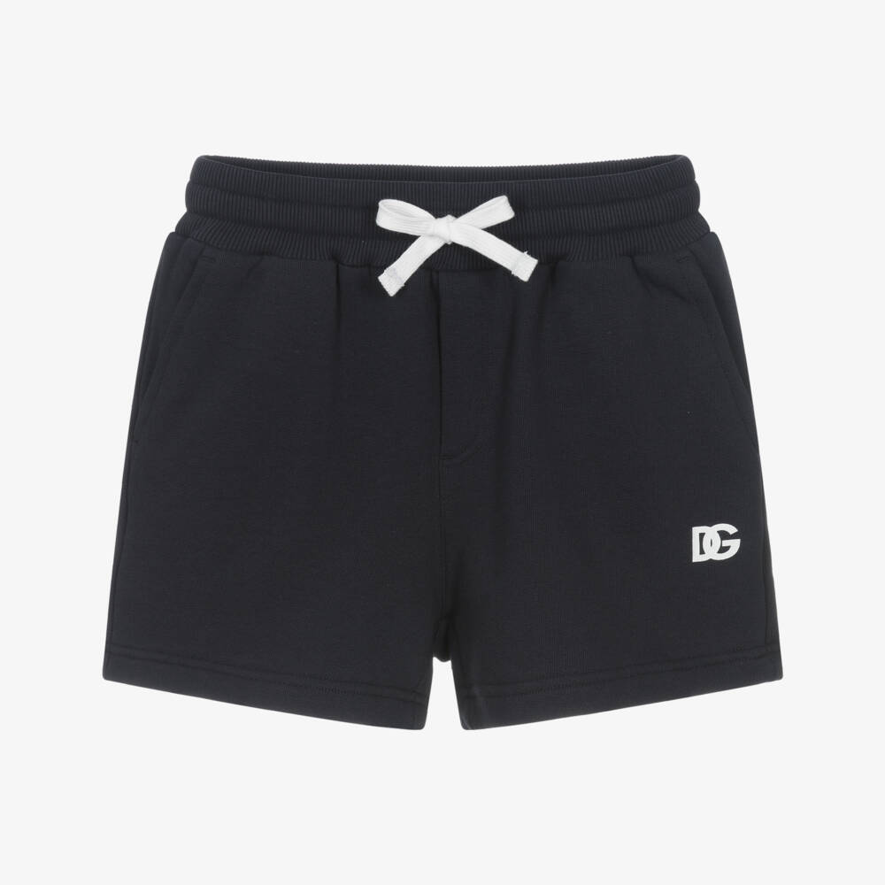 Dolce & Gabbana-Шорты из хлопка для мальчиков лазурные | Childrensalon Outlet
