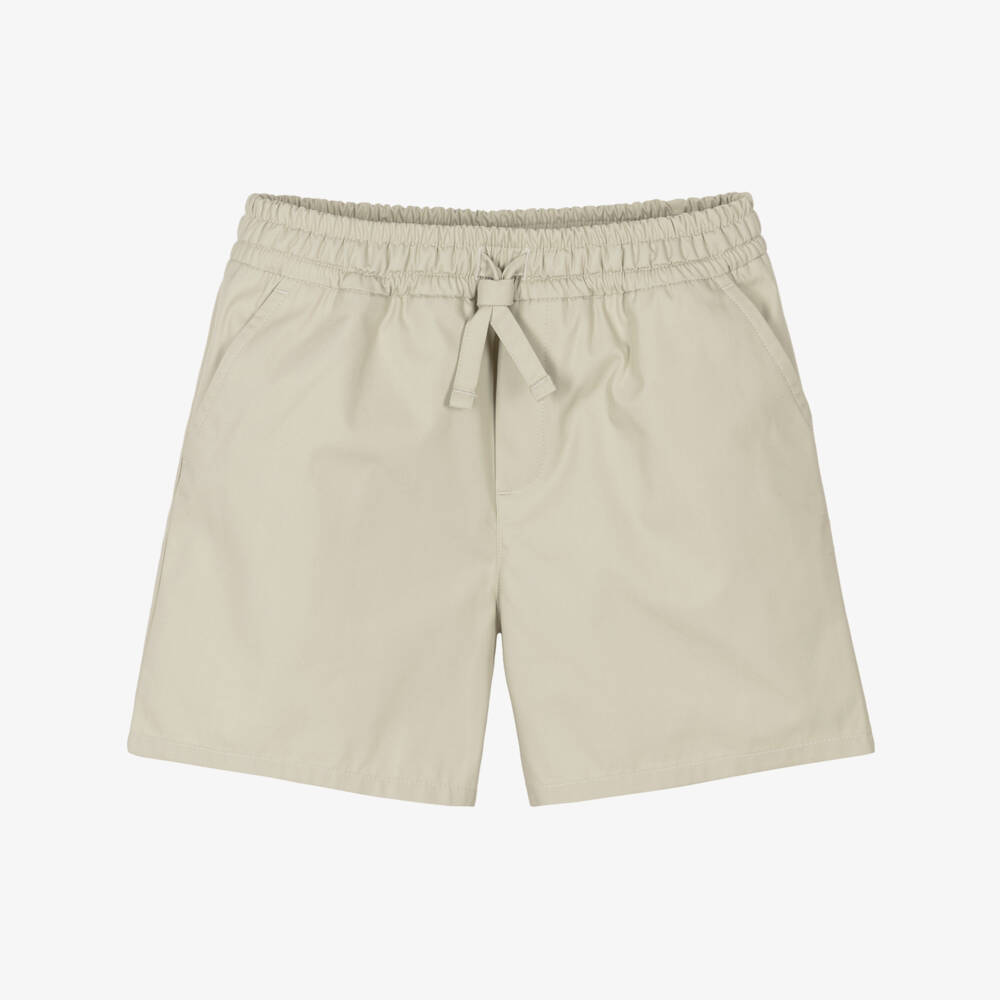 Dolce & Gabbana-Boys Beige Cotton Blend Pocket Shorts | Childrensalon Outlet