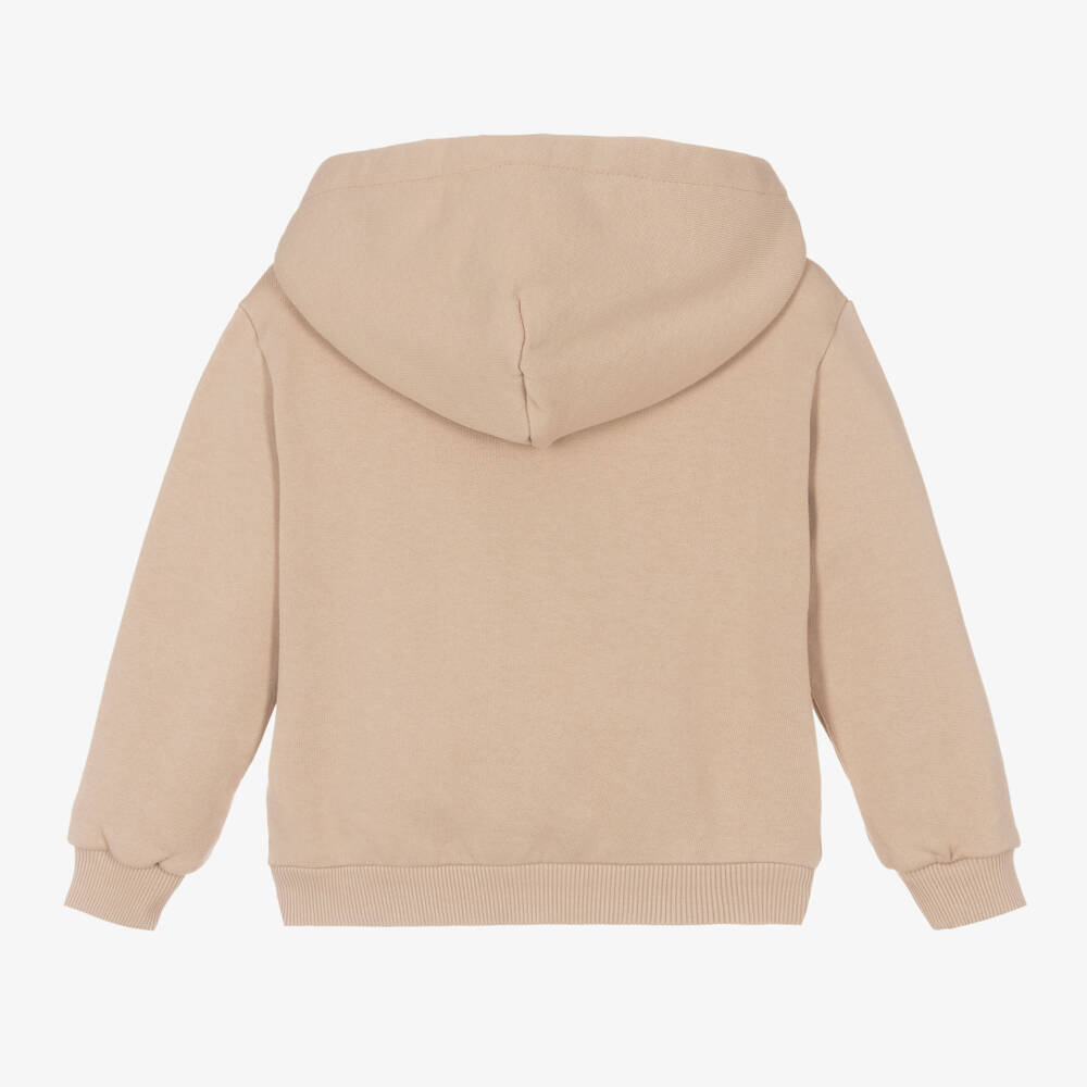 Dolce & Gabbana-توب بسحاب أطفال ولادي قطن لون بيج | Childrensalon Outlet