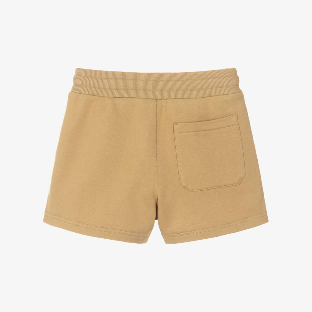 Dolce & Gabbana-Boys Beige Cotton Jersey Drawstring Shorts | Childrensalon Outlet