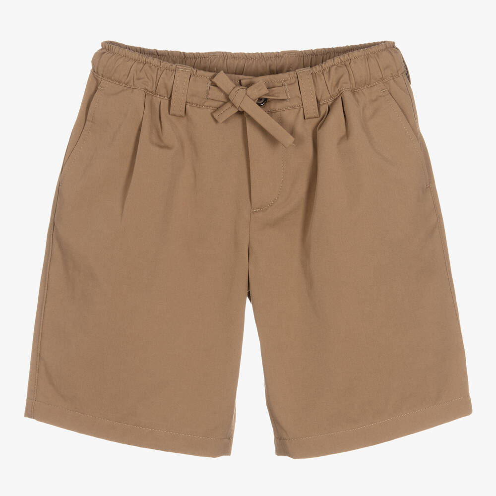 Dolce & Gabbana-Boys Beige Cotton Shorts | Childrensalon Outlet