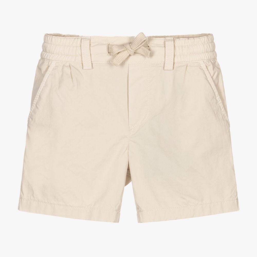 Dolce & Gabbana - Boys Beige Cotton Shorts | Childrensalon