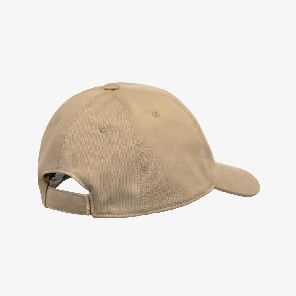 Dolce & Gabbana-Boys Beige Cotton Twill Logo Embroidered Cap | Childrensalon Outlet