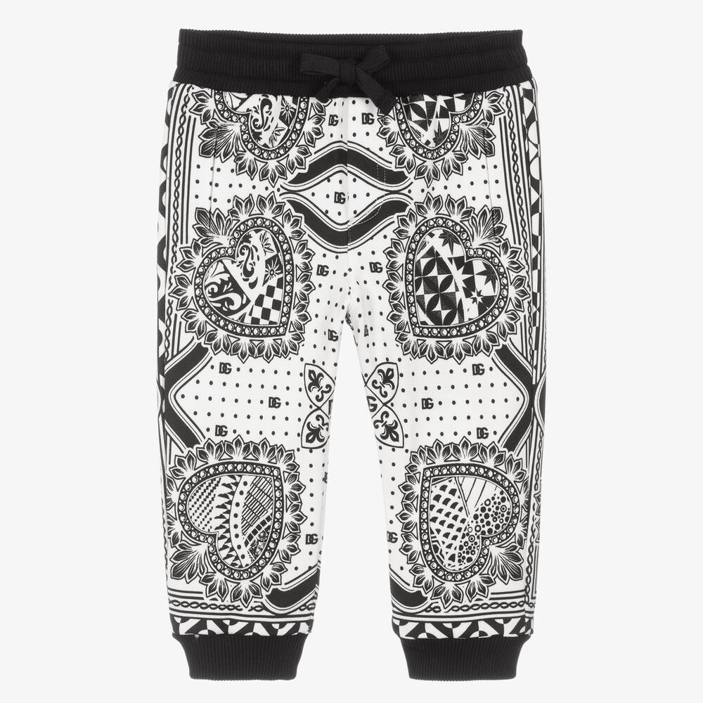 Boys Black Bandana Joggers