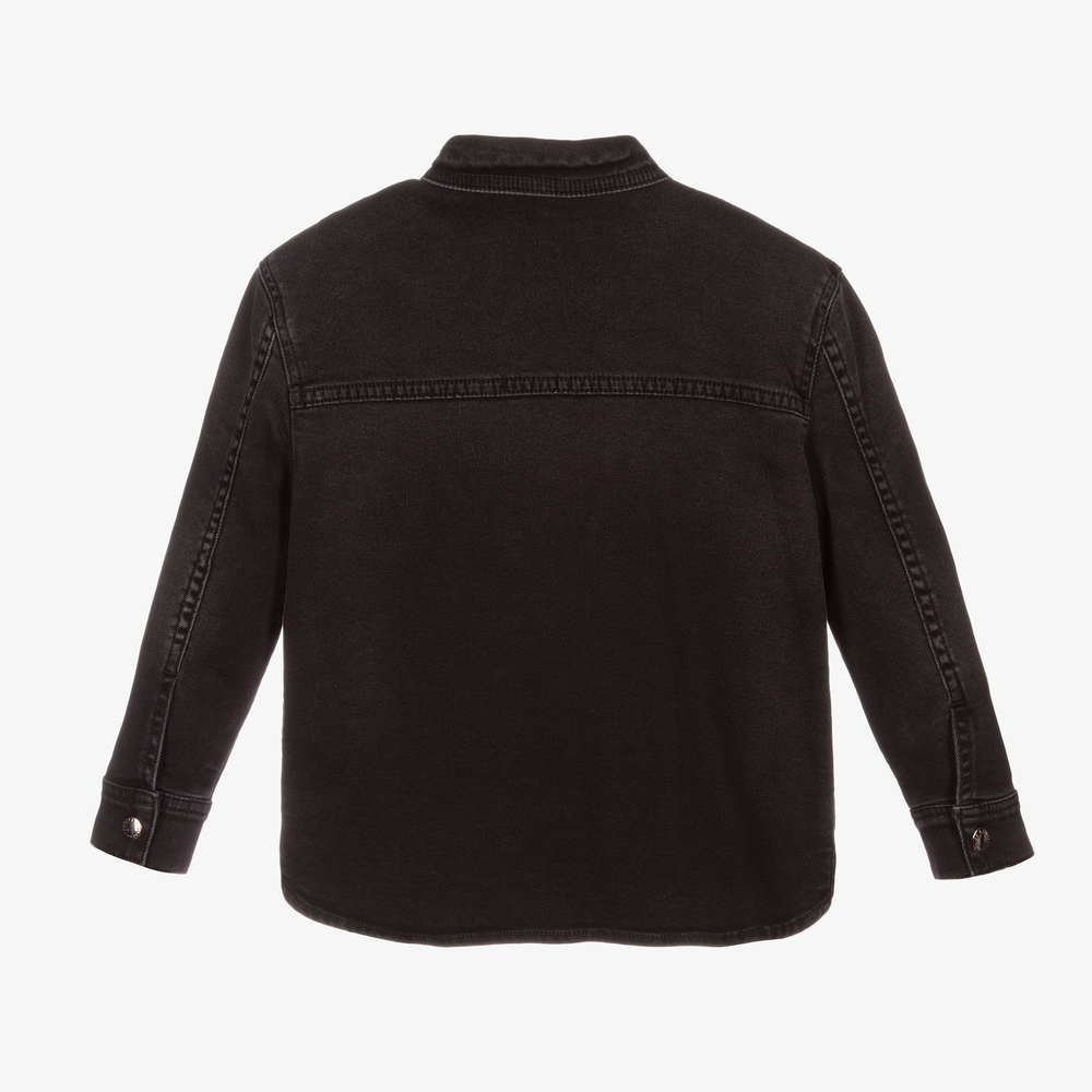 Dolce & Gabbana-Boys Black Denim Jacket | Childrensalon Outlet