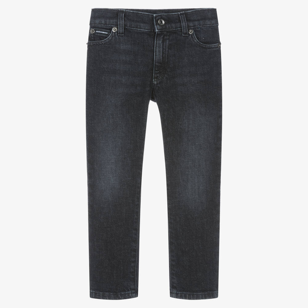 Dolce & Gabbana - Schwarze Denim-Jeans für Jungen | Childrensalon