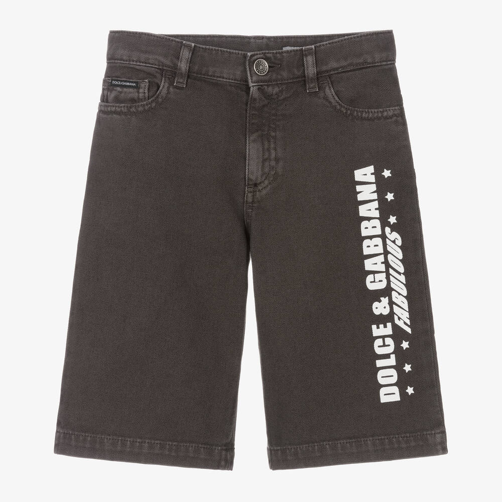 Boys black denim shorts hotsell