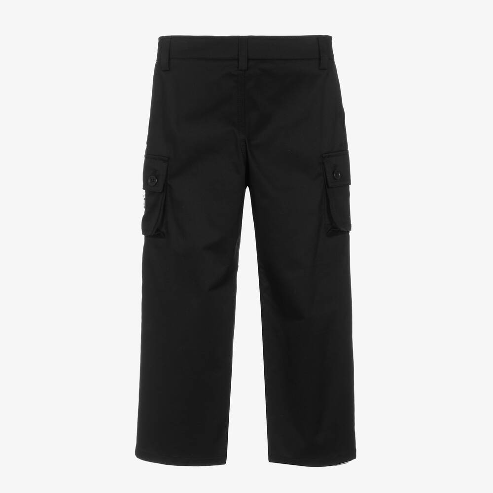 Dolce & Gabbana-Boys Black Gabardine Trousers | Childrensalon Outlet