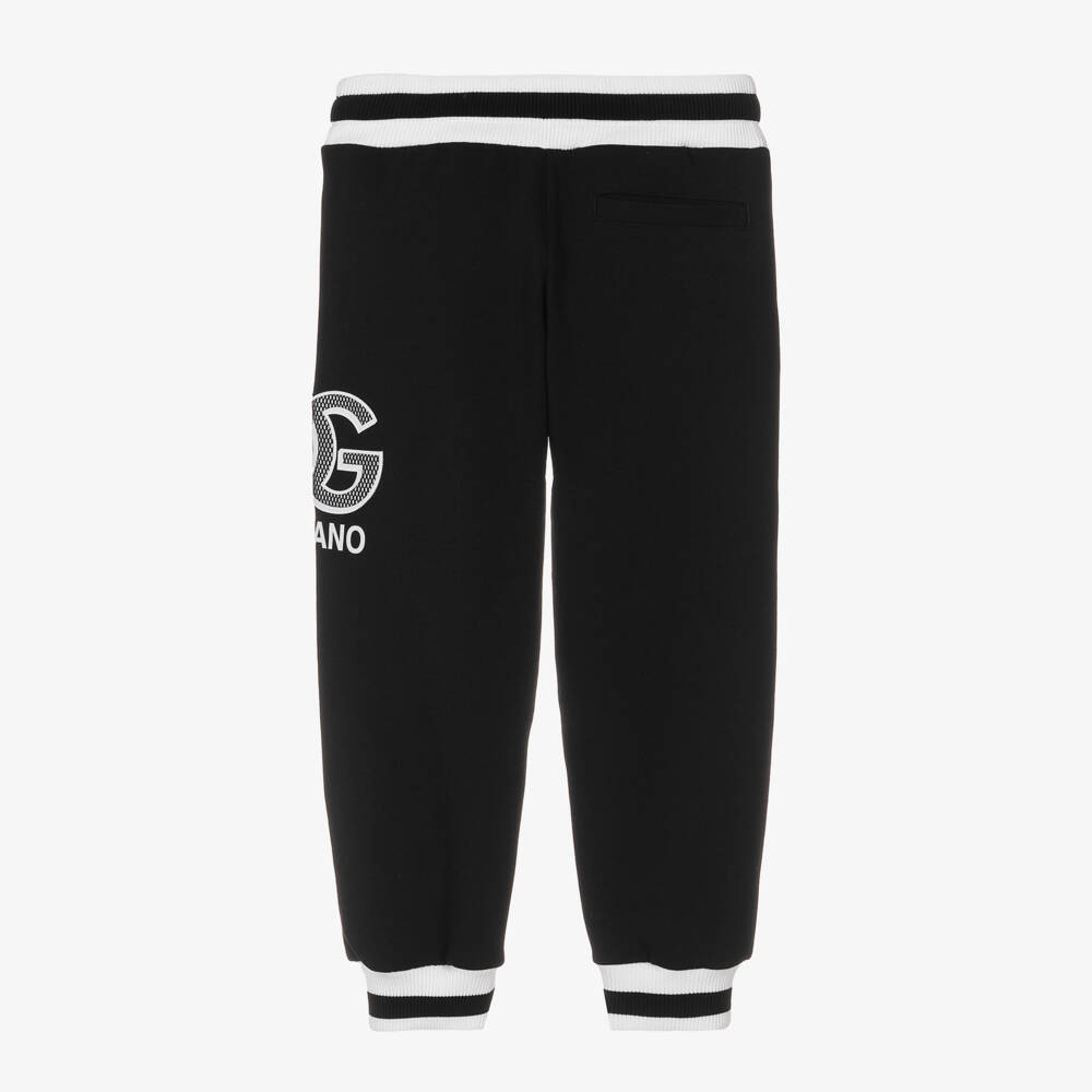 Dolce & Gabbana-جوغرز قطن لون أسود للأولاد | Childrensalon Outlet