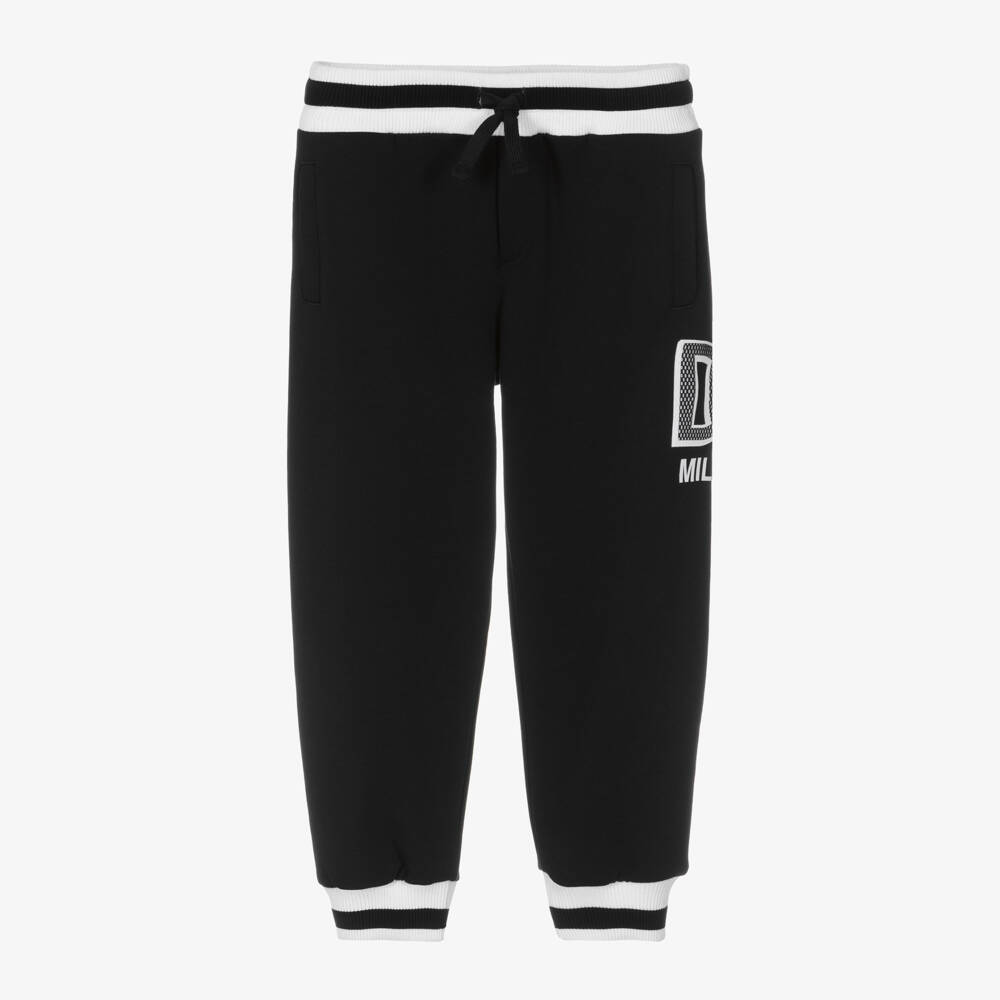 Dolce & Gabbana-Boys Black Jersey Joggers | Childrensalon Outlet